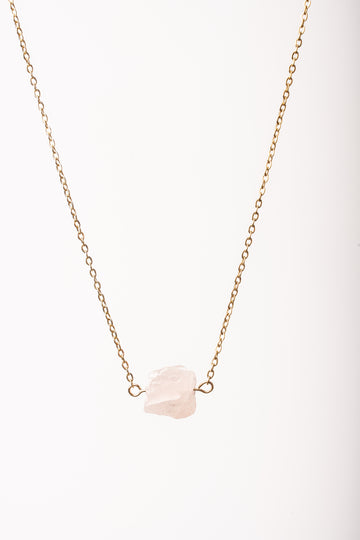 Rose Quartz Crystal Necklace